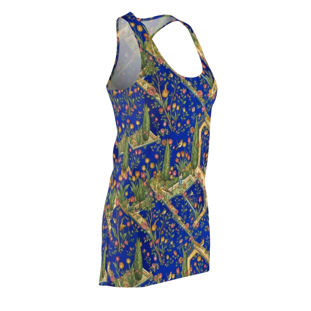 Cobalt Paradise on Racerback Dress — Front Side