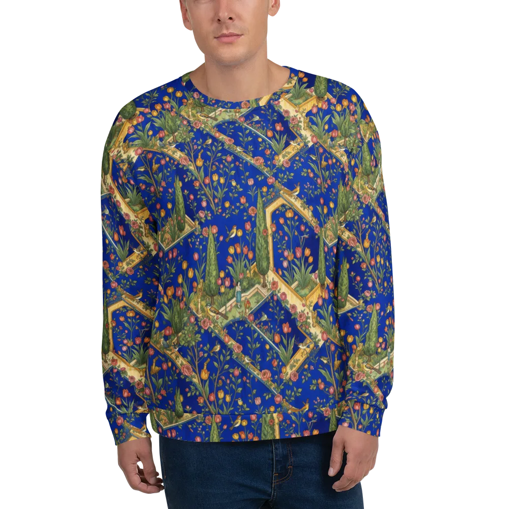 Cobalt Paradise on Sweatshirt — Front