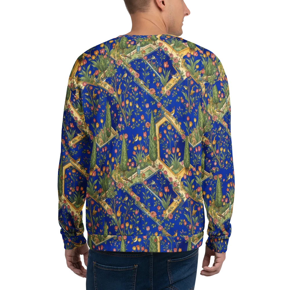 Cobalt Paradise on Sweatshirt — Back