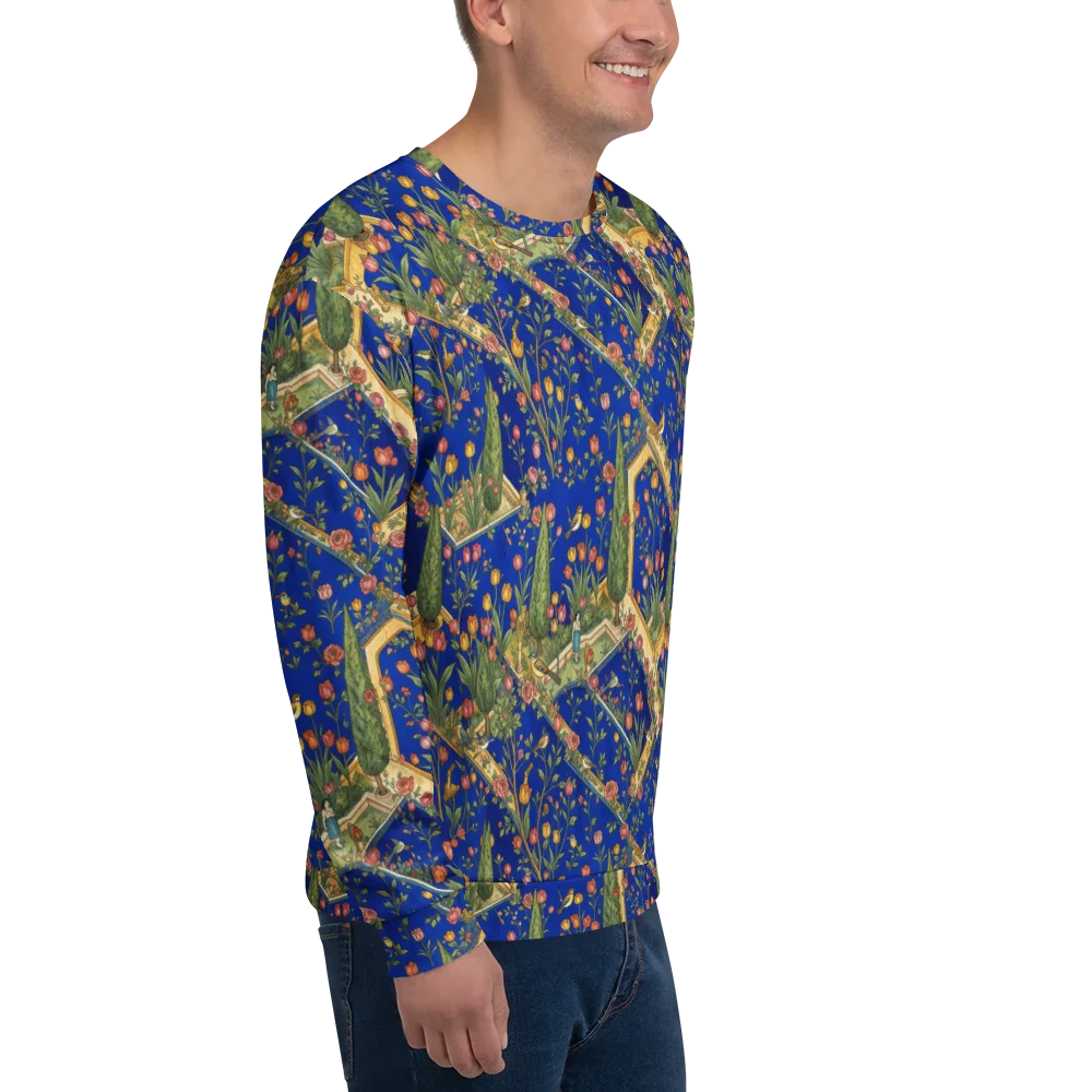 Cobalt Paradise on Sweatshirt — Right Front