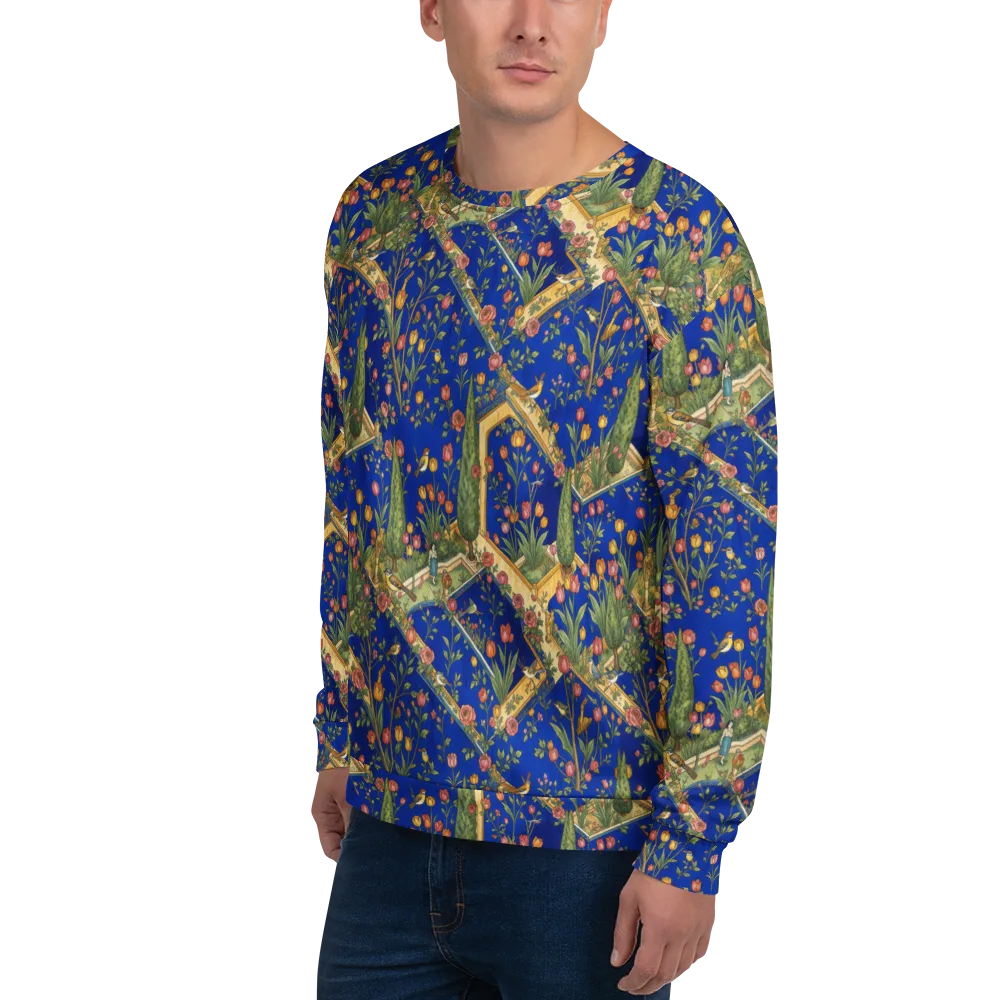 Cobalt Paradise on Sweatshirt — Left Front