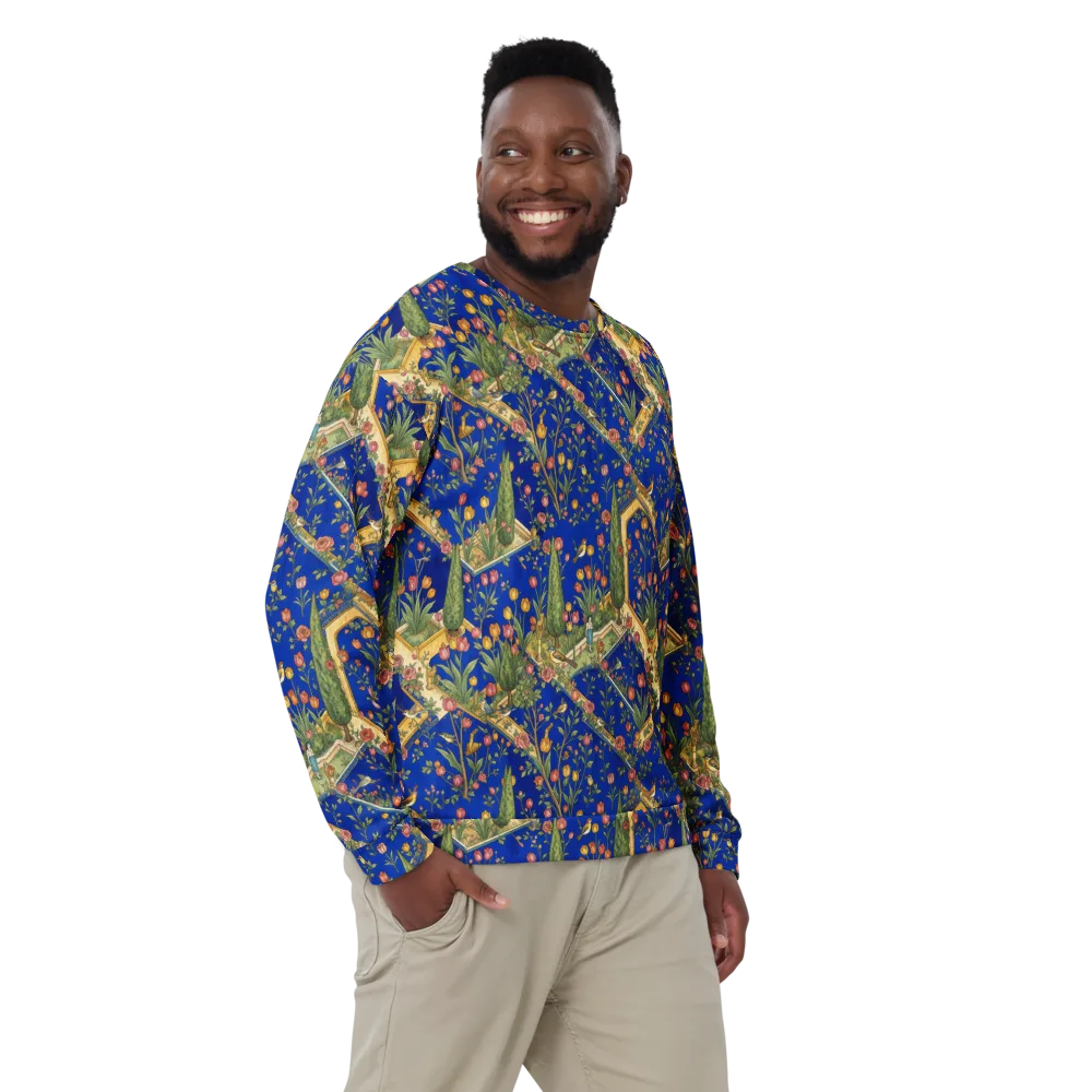 Cobalt Paradise on Sweatshirt — Front