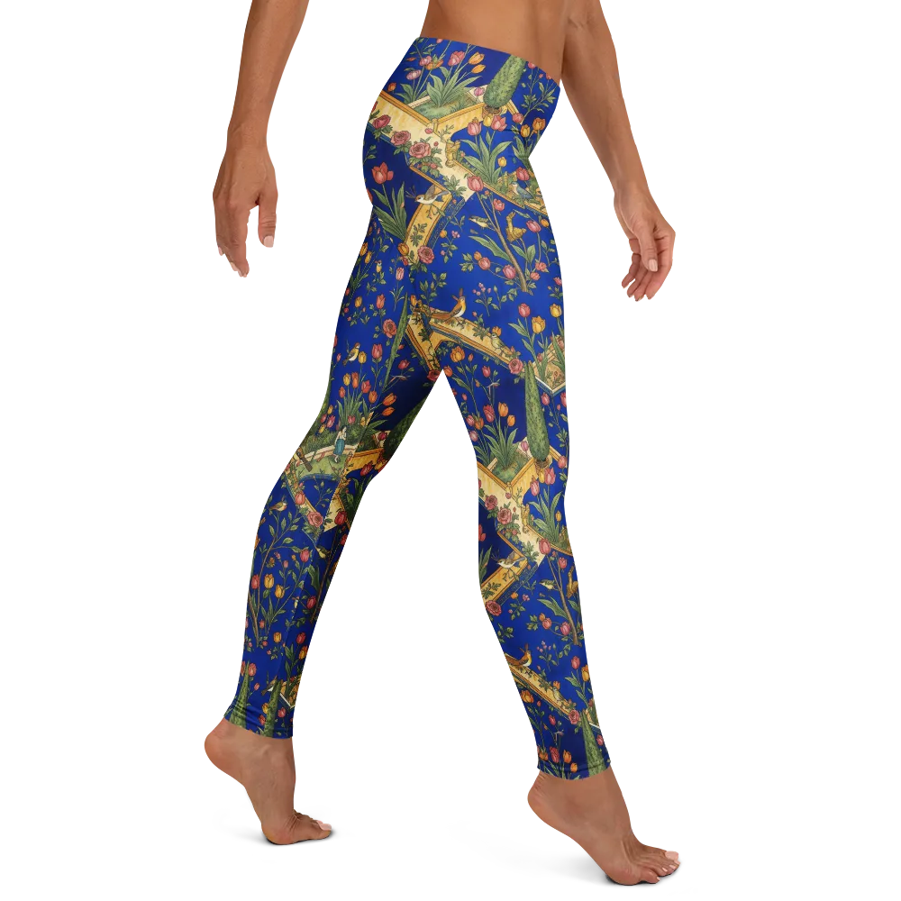 Cobalt Paradise on Leggings — Right
