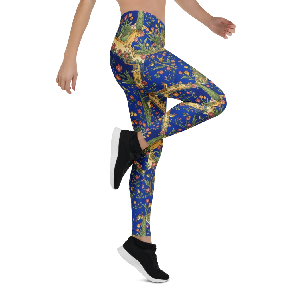 Cobalt Paradise on Leggings — Right