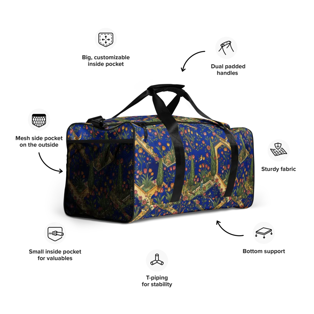 Cobalt Paradise on Duffle Bag — Right Front