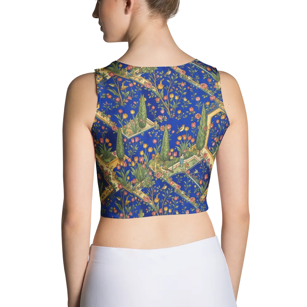 Cobalt Paradise on Crop Top — Back