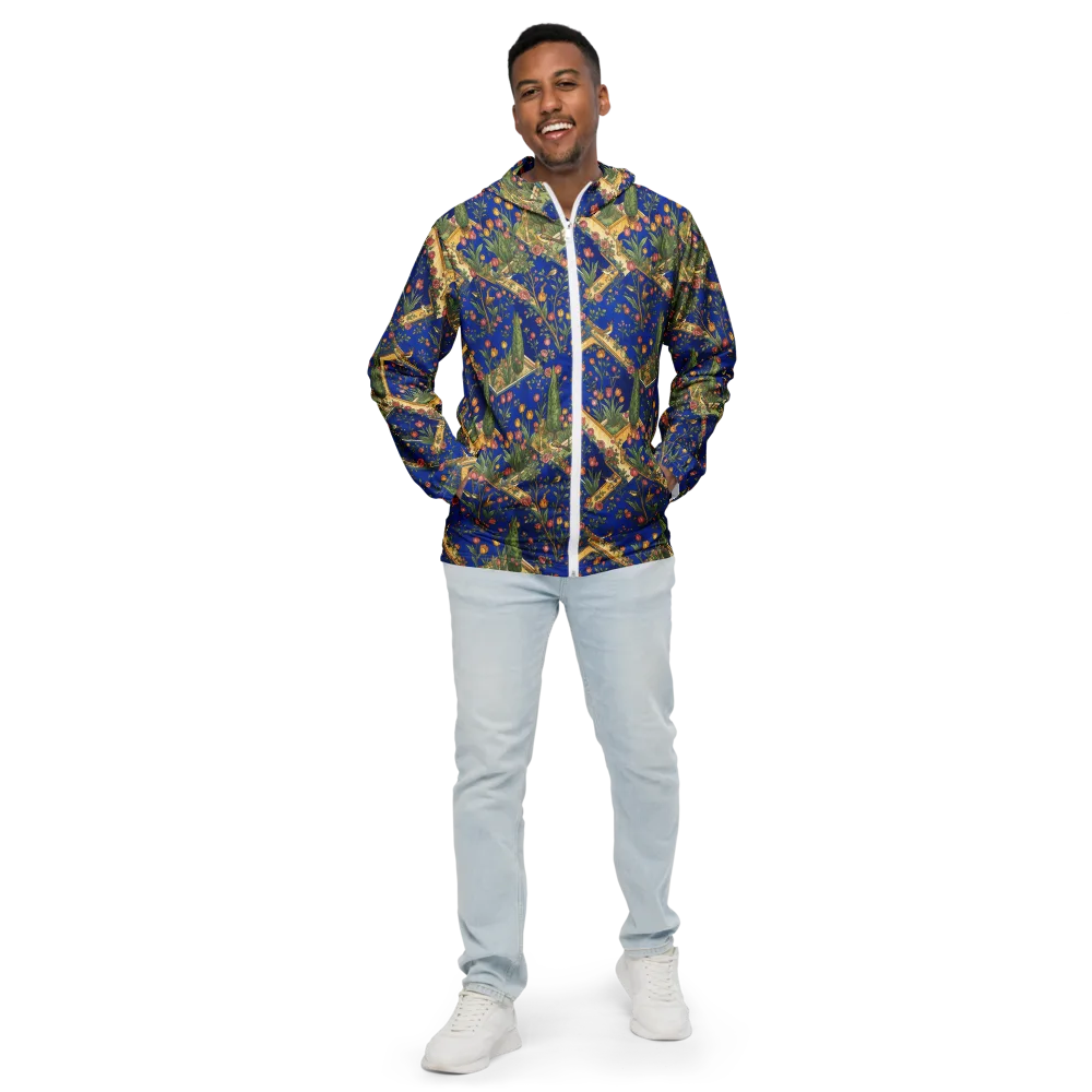 Cobalt Paradise on Men's Windbreaker — Front