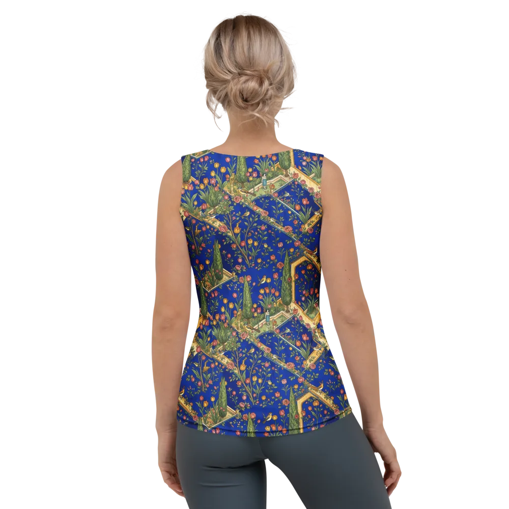 Cobalt Paradise on Women's Tank Top — Back