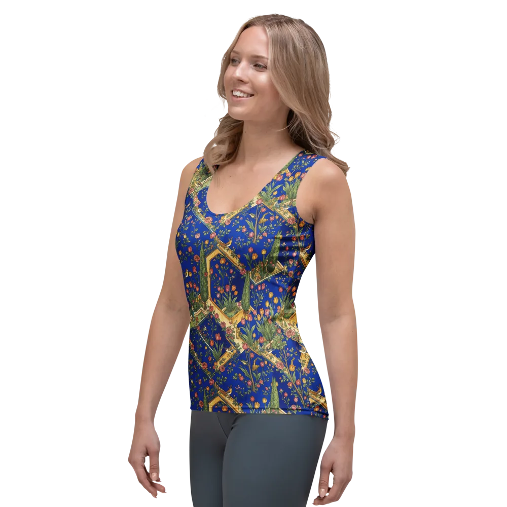 Cobalt Paradise on Women's Tank Top — Left Front