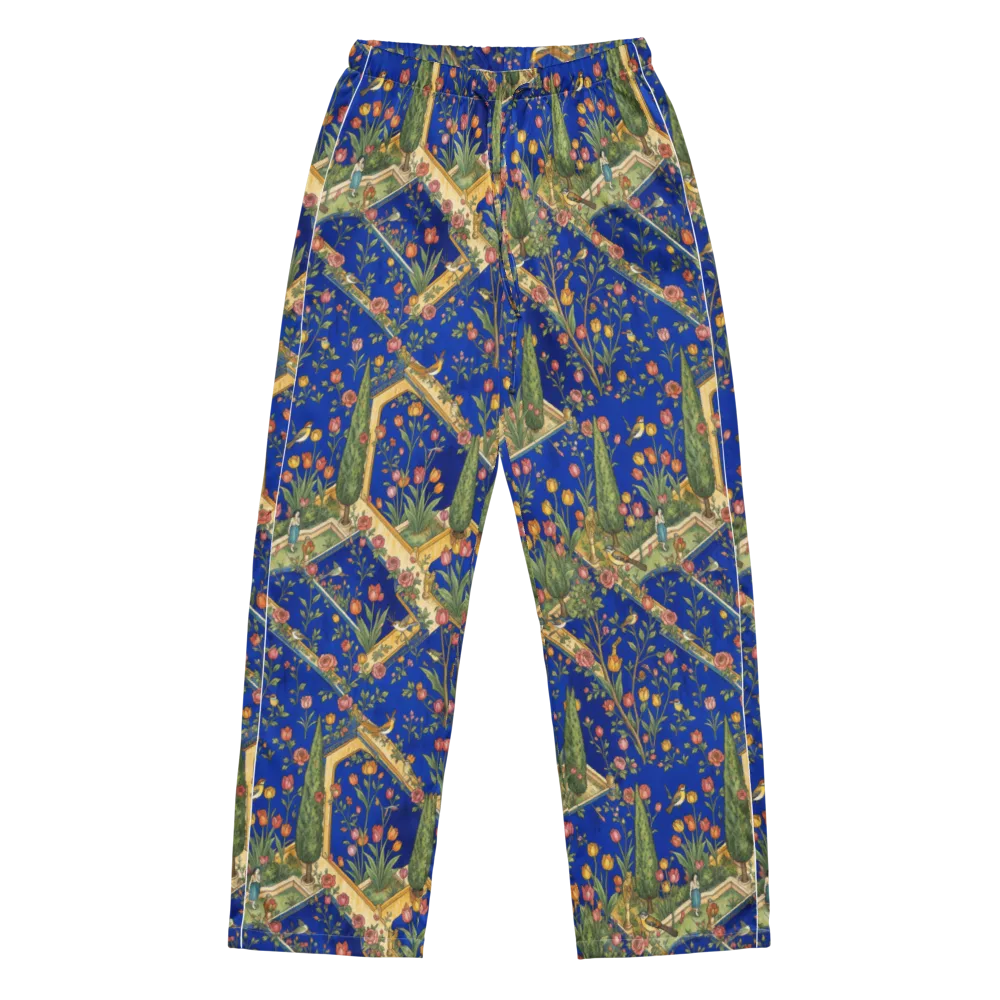 Cobalt Paradise on Women's Pajama Pants — Front