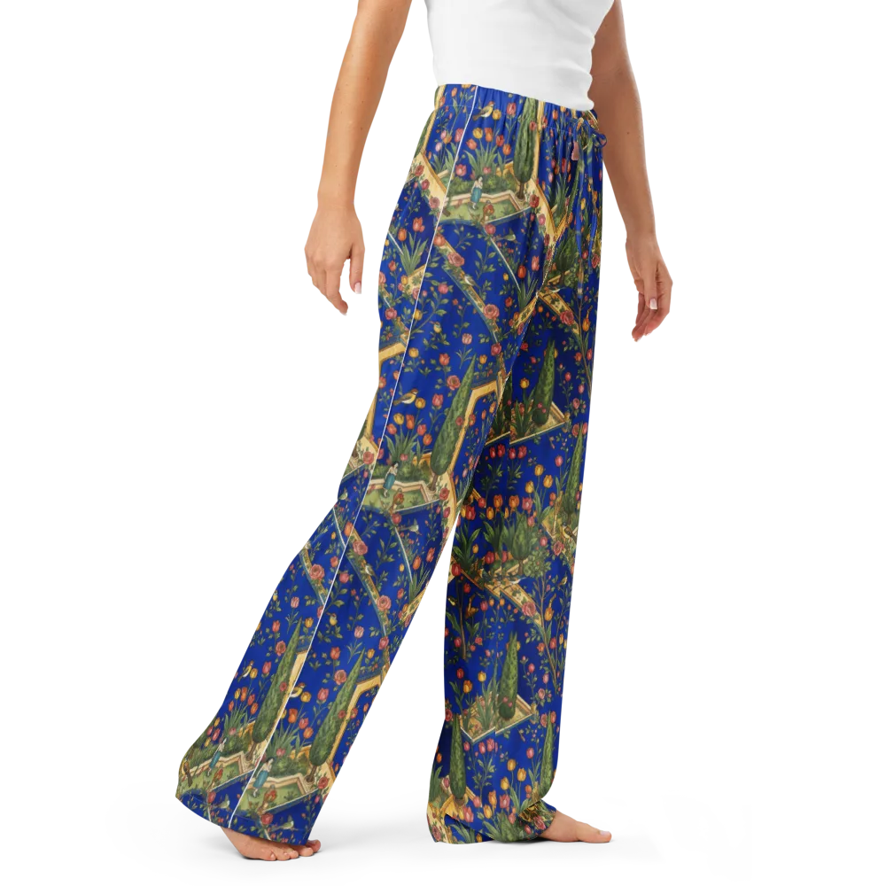 Cobalt Paradise on Women's Pajama Pants — Right Front
