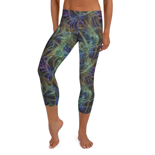 Neptune’s Garden on a Capri Leggings