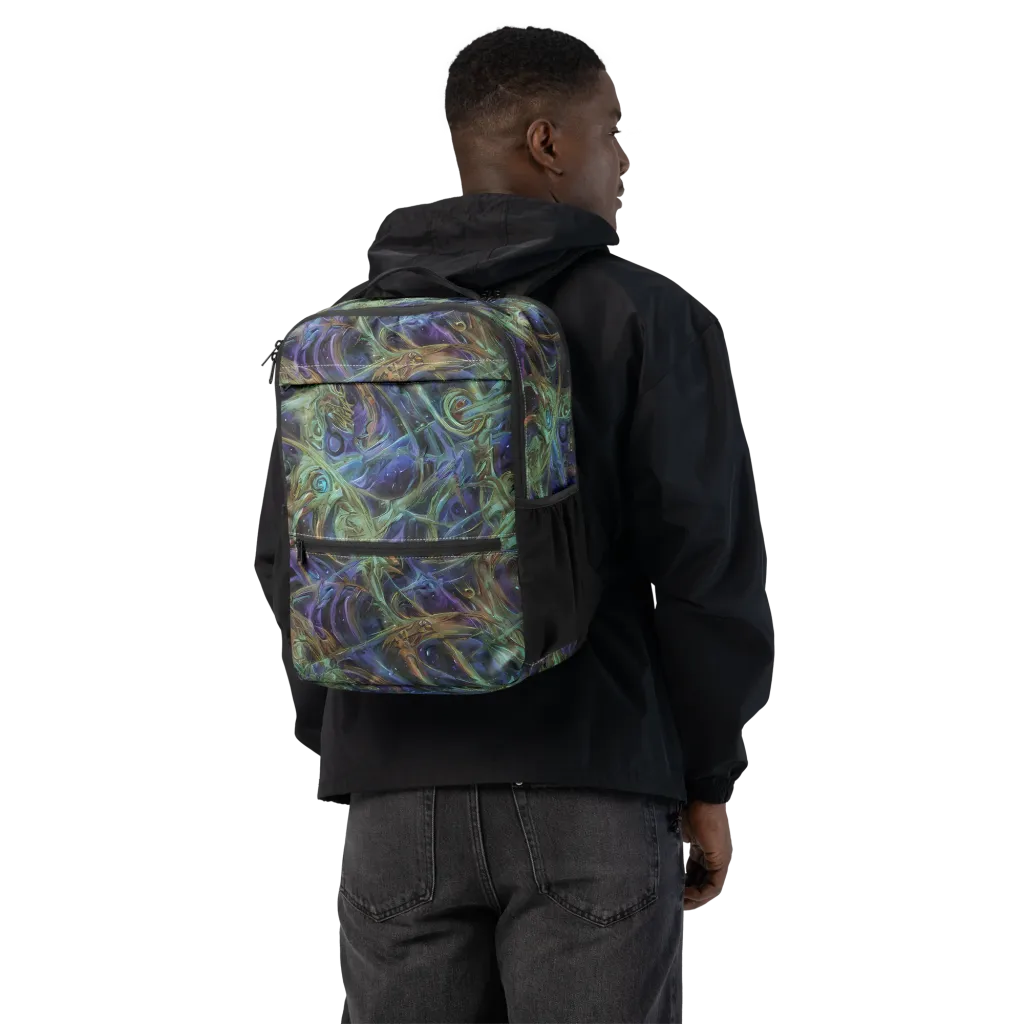Neptune’s Garden on Utility Backpack — Back