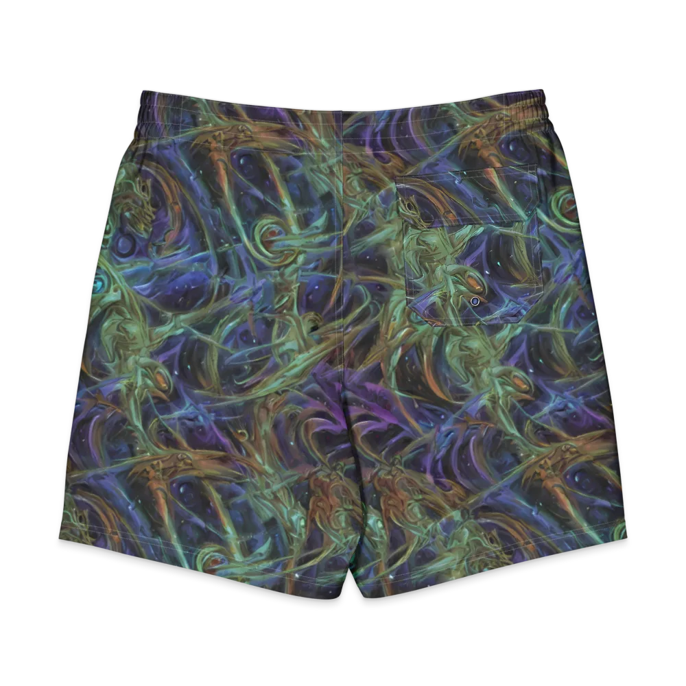 Neptune’s Garden on Men's Board Shorts — Back