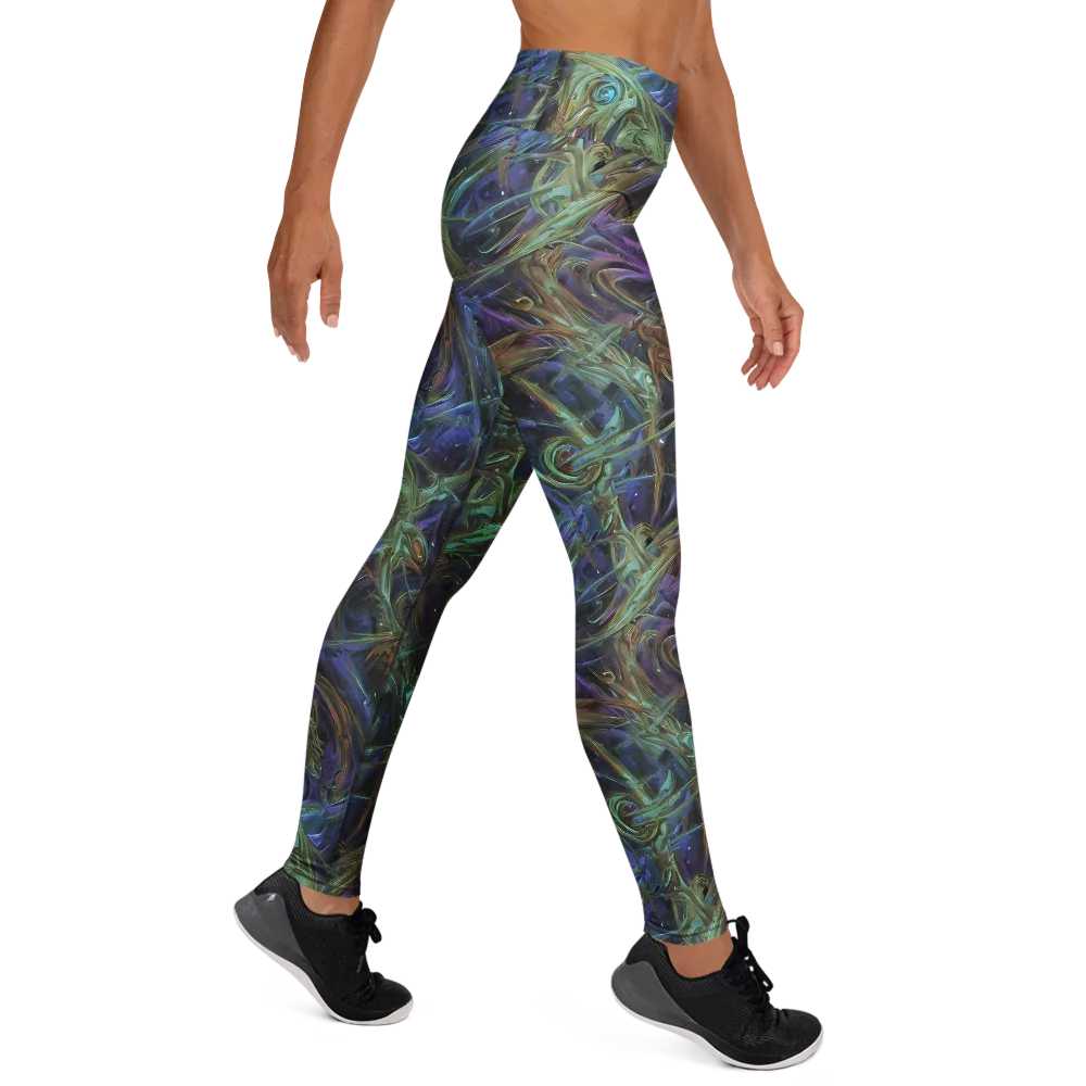 Neptune’s Garden on Yoga Leggings — Right