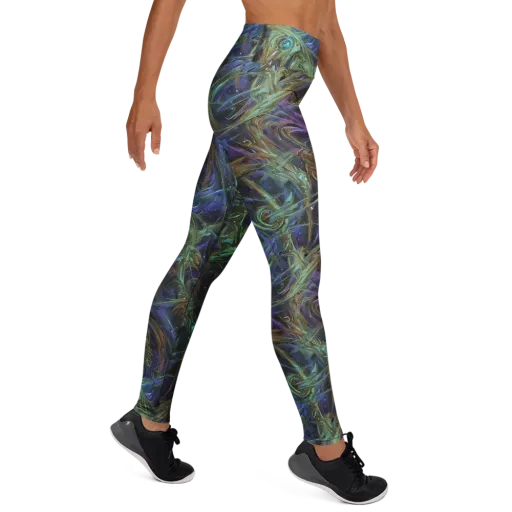 Neptune’s Garden on a Yoga Leggings