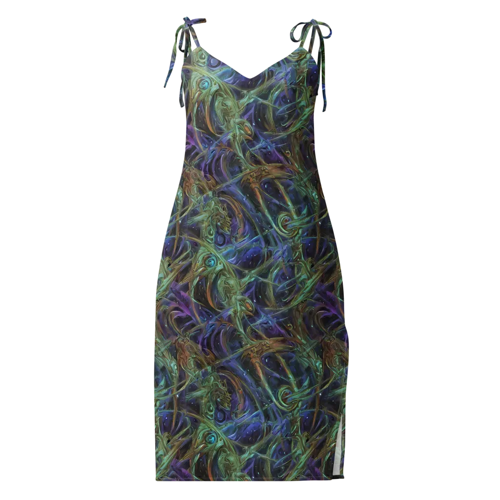 Neptune’s Garden on Slip Dress — Front