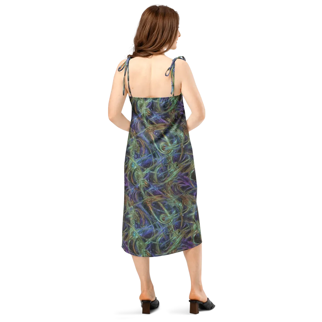 Neptune’s Garden on Slip Dress — Back