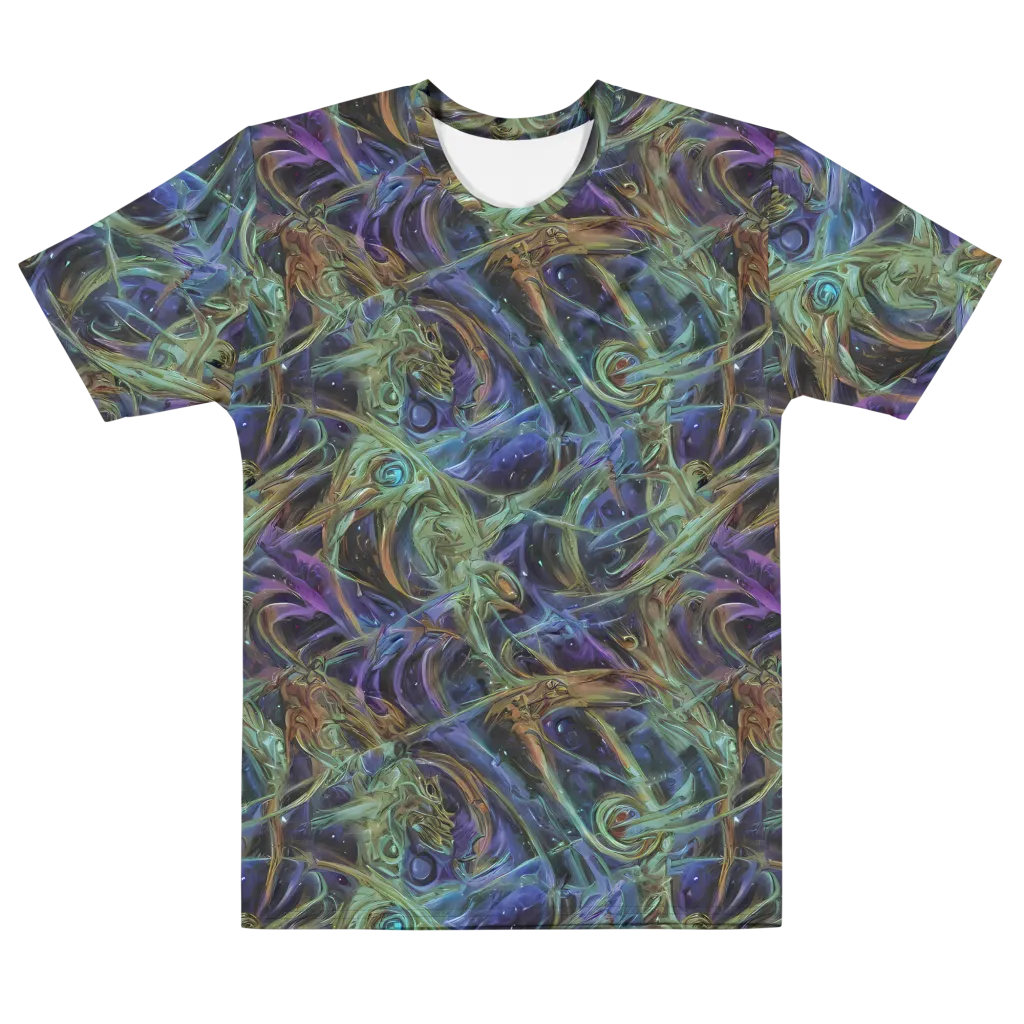 Neptune’s Garden on Men's Cotton Crew Neck T-Shirt — Front