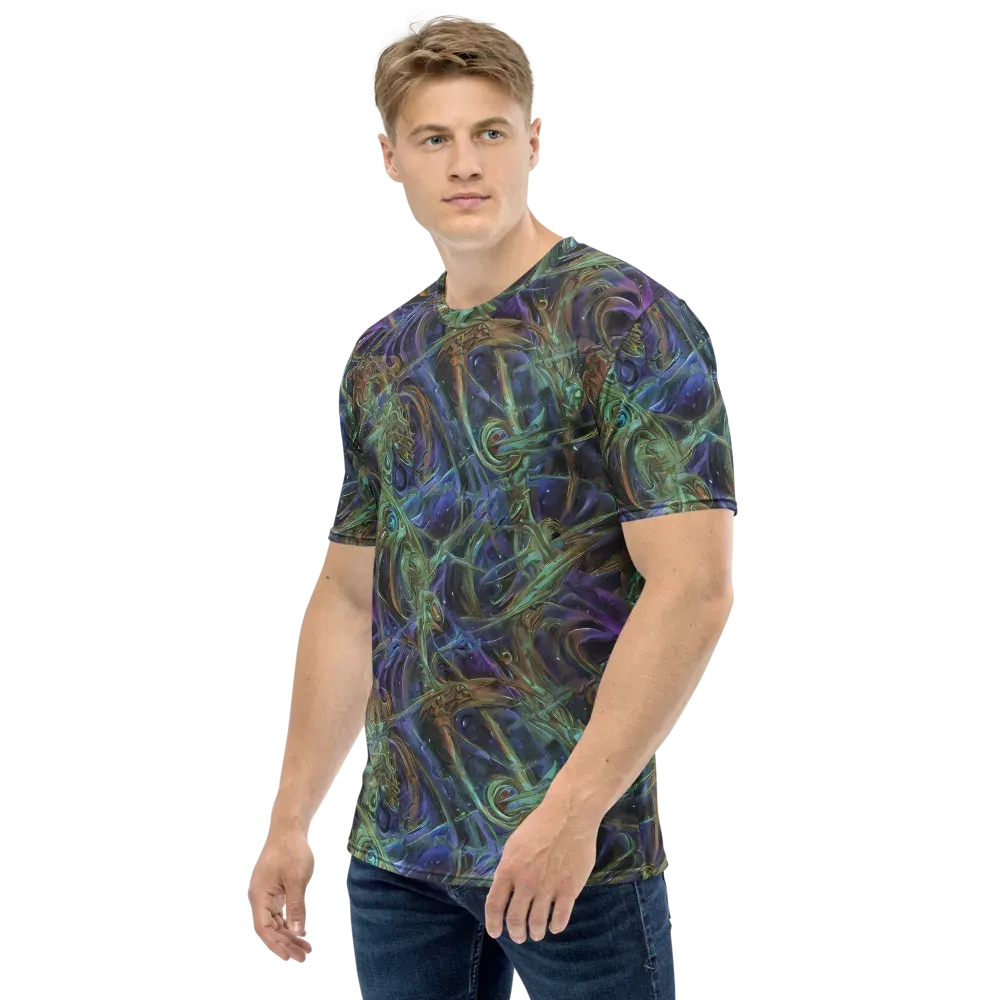 Neptune’s Garden on Men's Crew Neck T-Shirt — Left