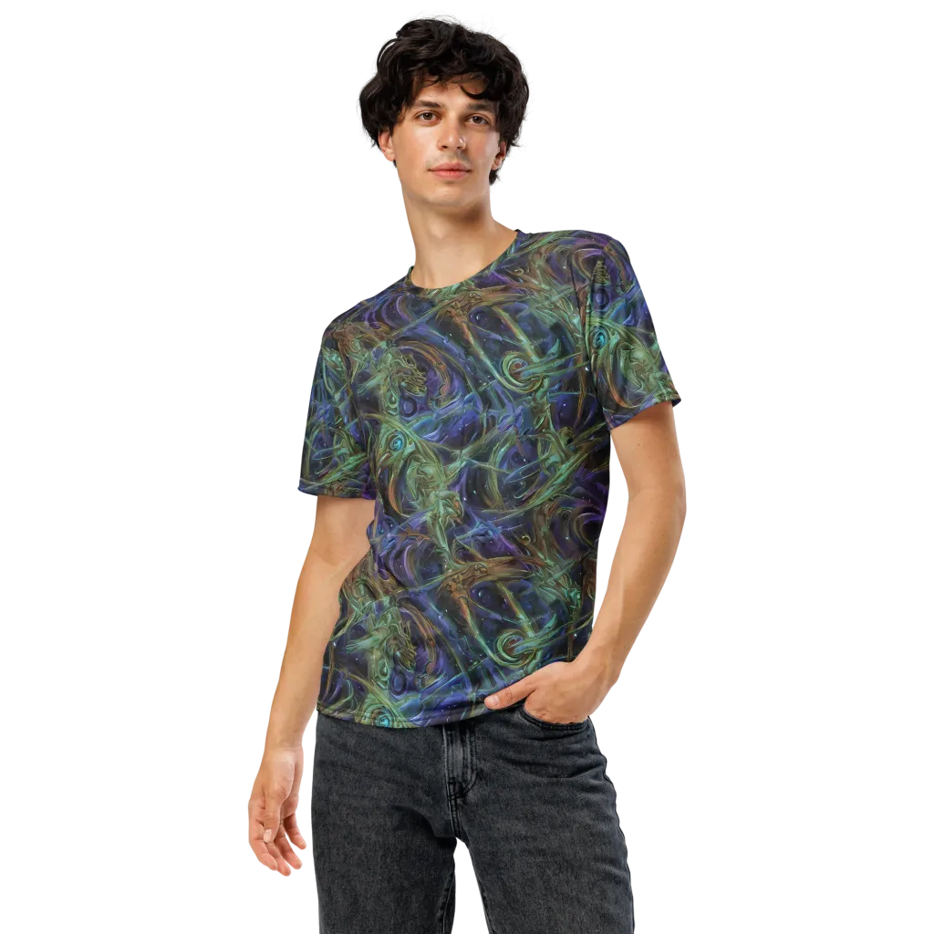 Neptune’s Garden on Men's Crew Neck T-Shirt — Front