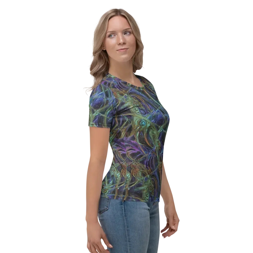 Neptune’s Garden on Women's Crew Neck T-Shirt — Right
