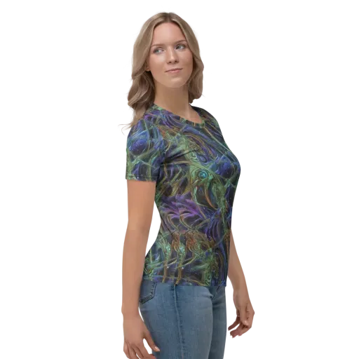 Neptune’s Garden on a Women's Crew Neck T-Shirt