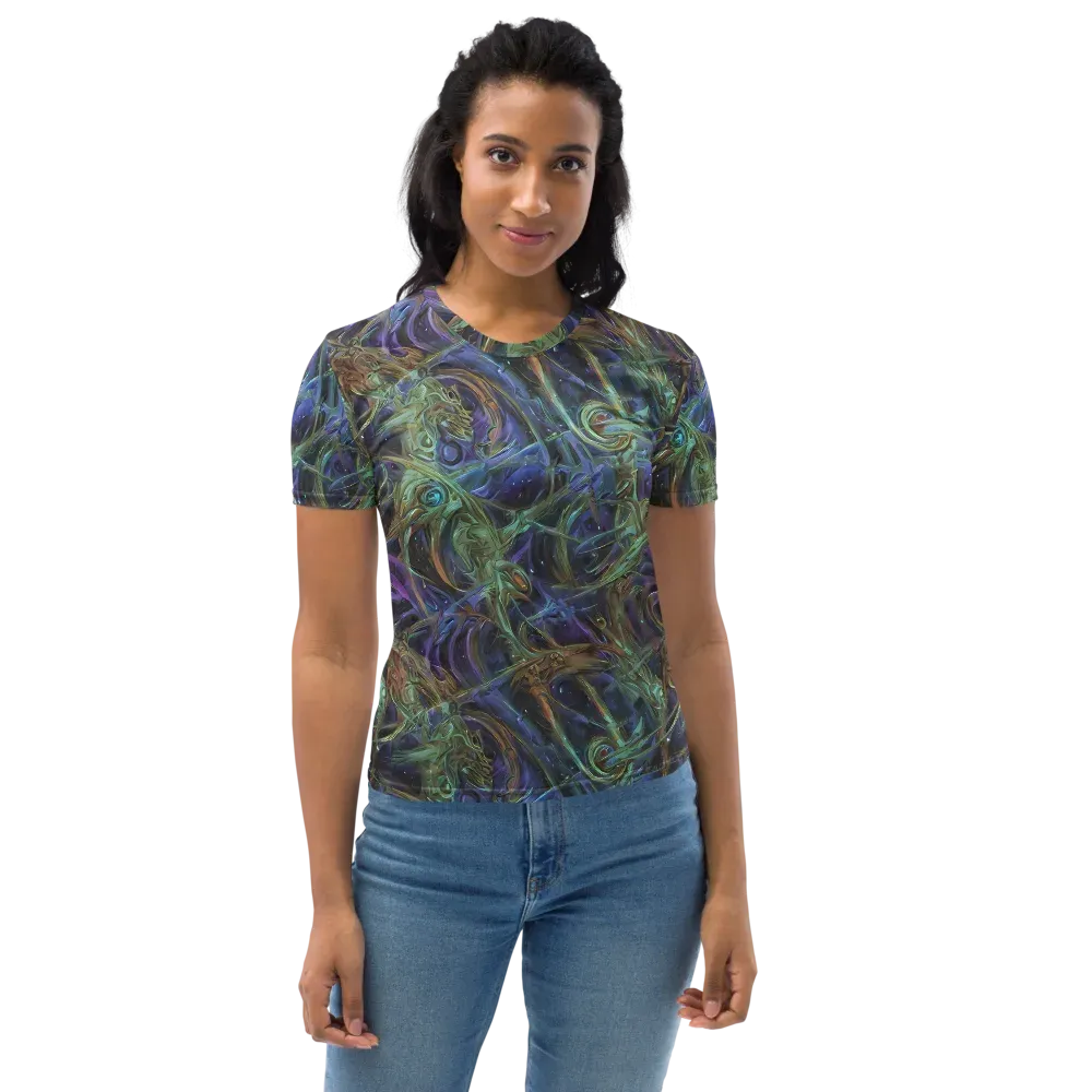 Neptune’s Garden on Women's Crew Neck T-Shirt — Front