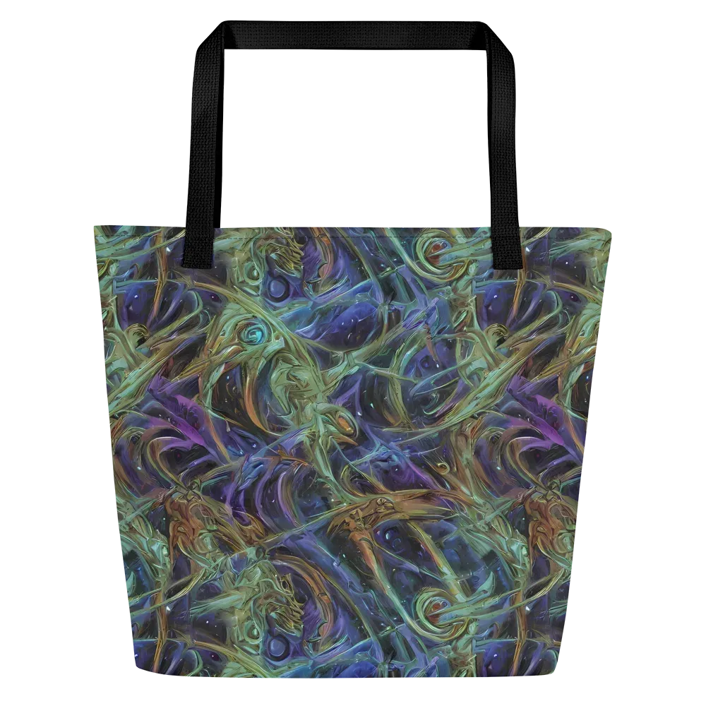 Neptune’s Garden on Large Tote Bag W/ Pocket — Front