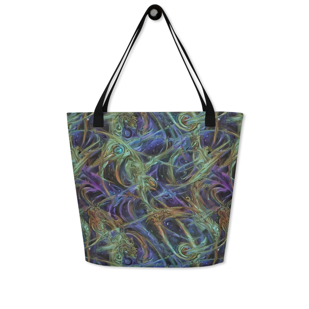 Neptune’s Garden on Large Tote Bag W/ Pocket — Front