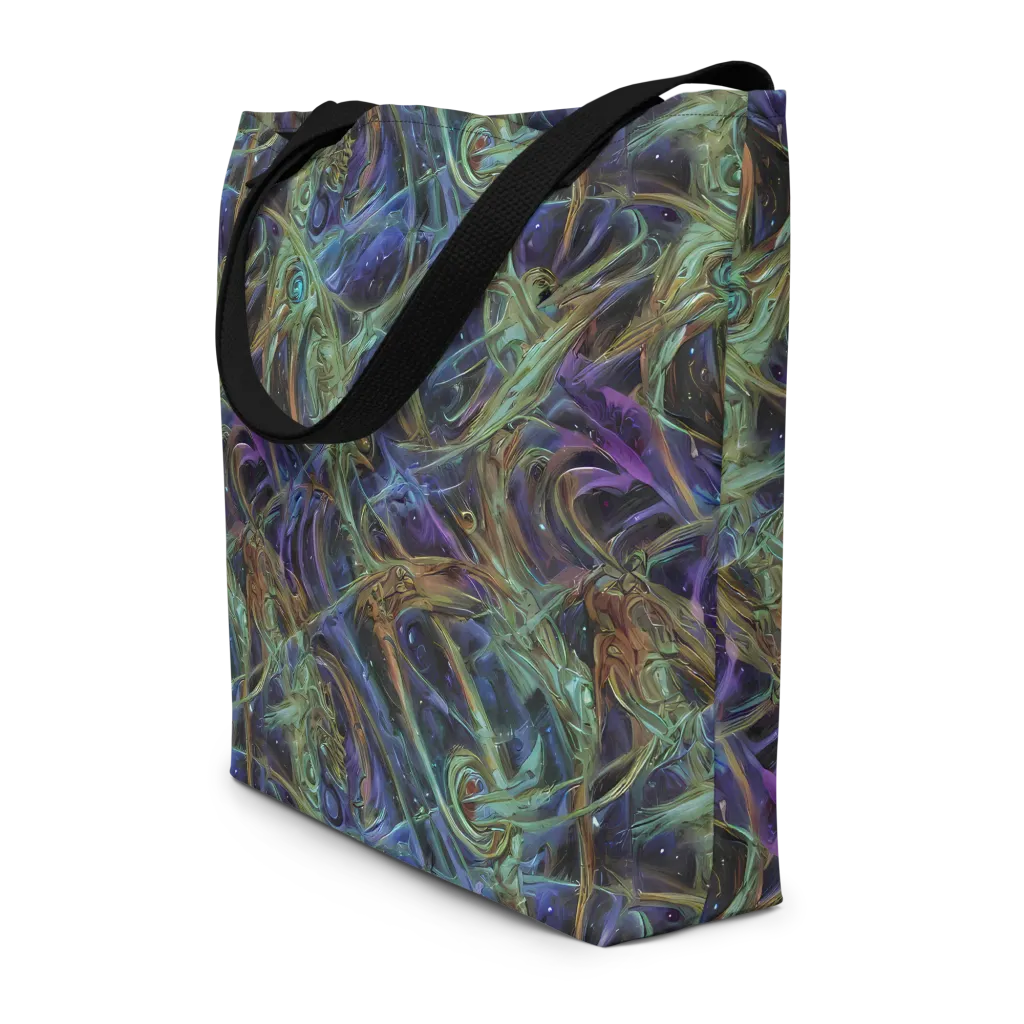 Neptune’s Garden on Large Tote Bag W/ Pocket — Front