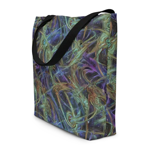 Neptune’s Garden on a Large Tote Bag W/ Pocket