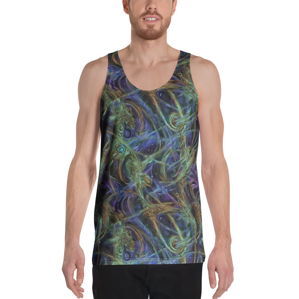 Neptune’s Garden on Men's Tank Top — Front