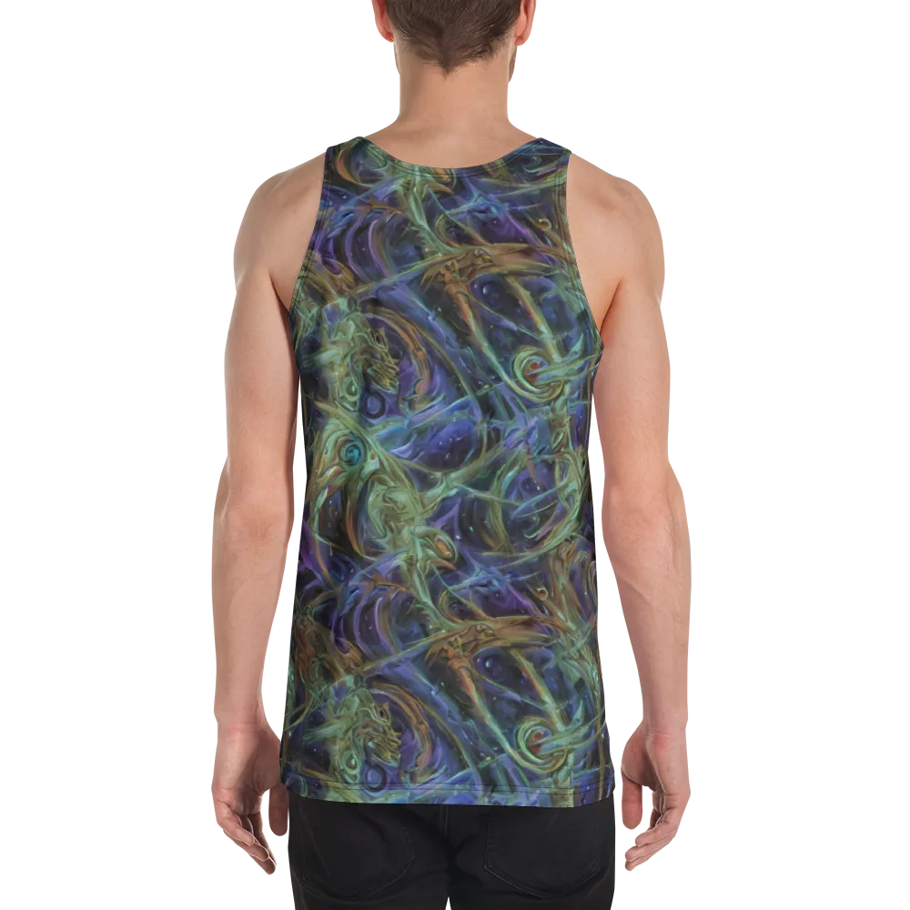 Neptune’s Garden on Men's Tank Top — Back