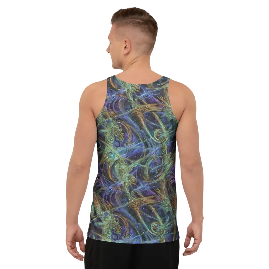 Neptune’s Garden on Men's Tank Top — Back
