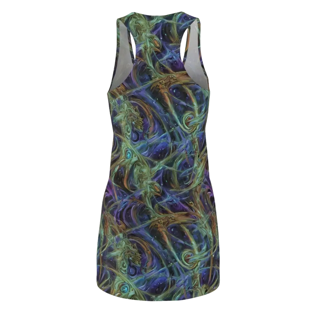 Neptune’s Garden on Racerback Dress — Back
