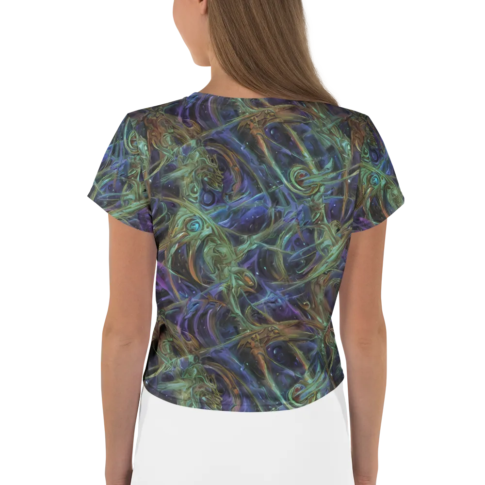 Neptune’s Garden on Crop Tee — Back