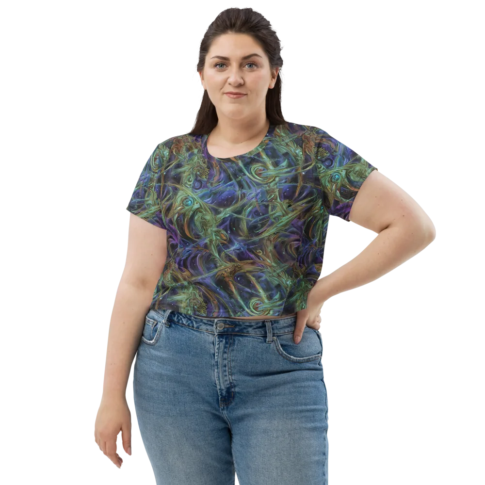 Neptune’s Garden on Crop Tee — Front