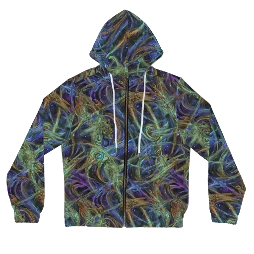 Neptune’s Garden on a Women's Full-Zip Hoodie