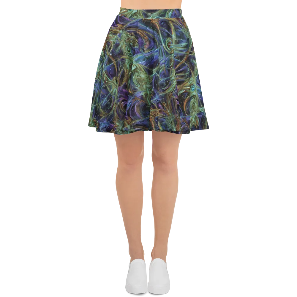 Neptune’s Garden on Skater Skirt — Front