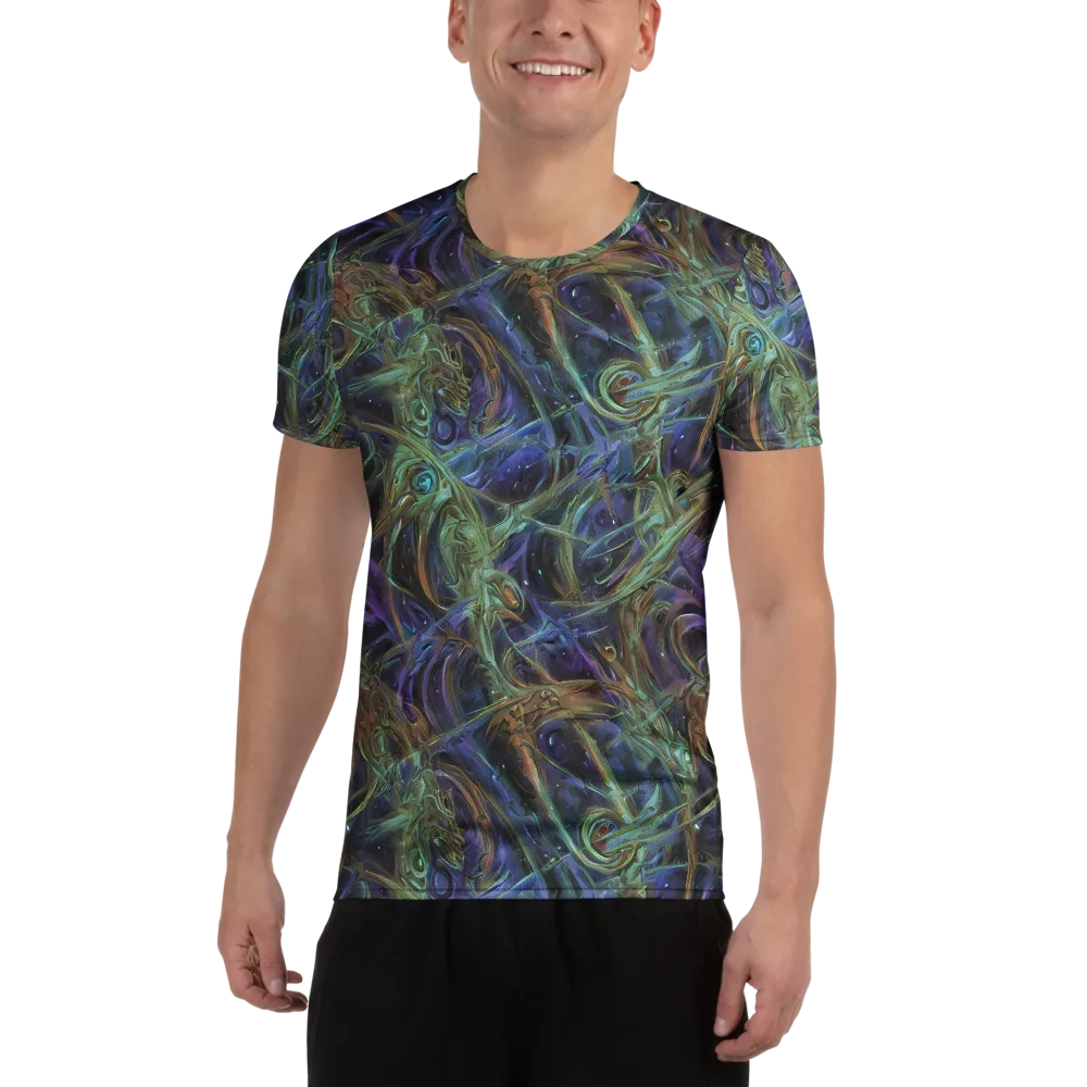 Neptune’s Garden on Men's Athletic T-Shirt — Front