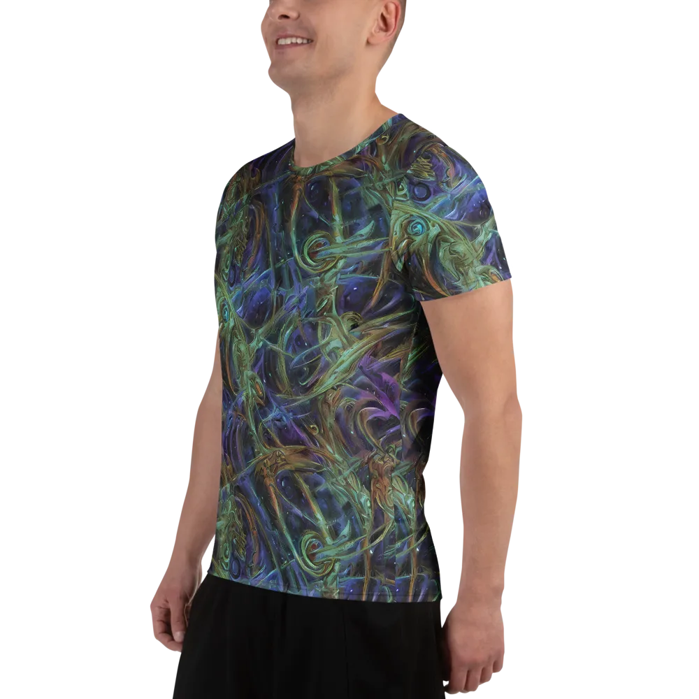 Neptune’s Garden on Men's Athletic T-Shirt — Left