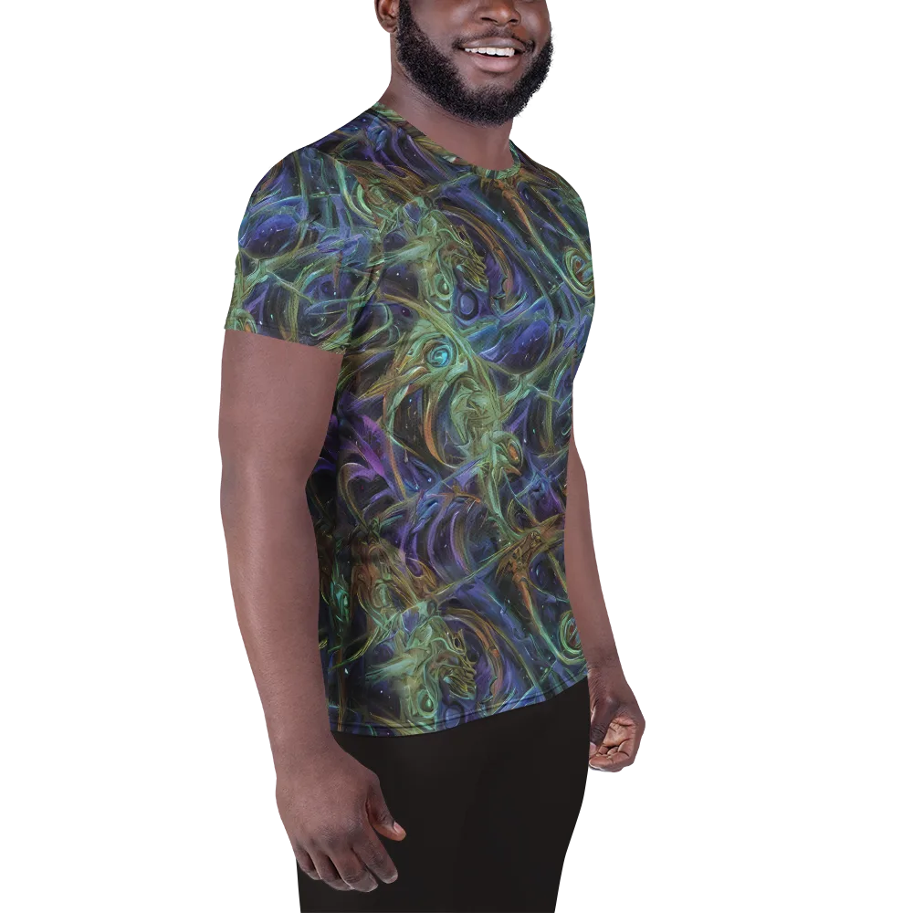 Neptune’s Garden on Men's Athletic T-Shirt — Right