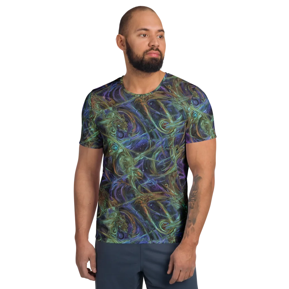 Neptune’s Garden on Men's Athletic T-Shirt — Front