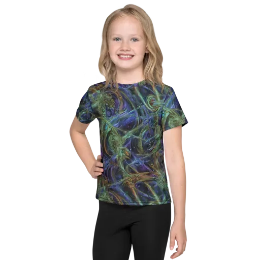 Neptune’s Garden on a Kids Crew Neck T-Shirt