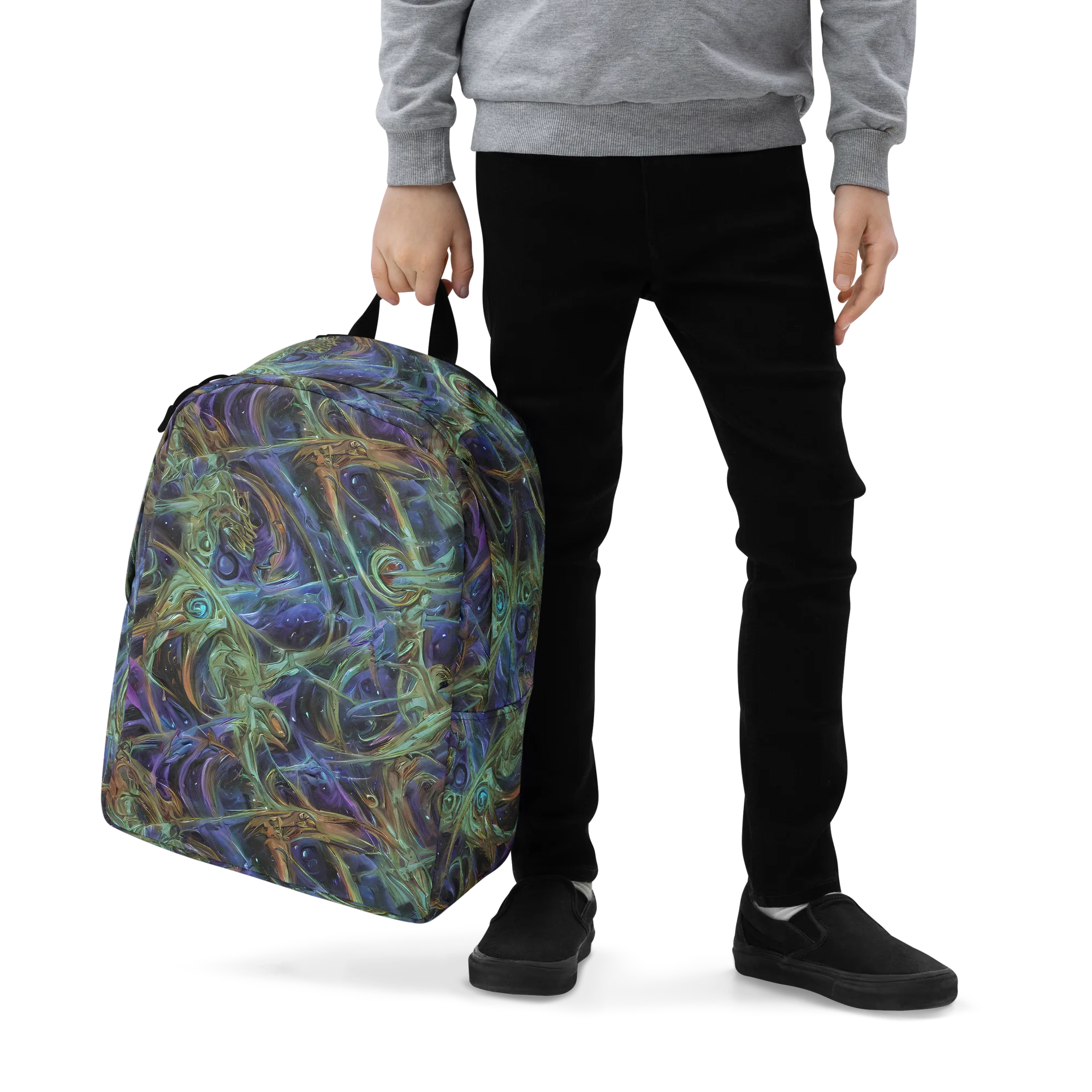 Neptune’s Garden on Minimalist Backpack — Zoomed-in