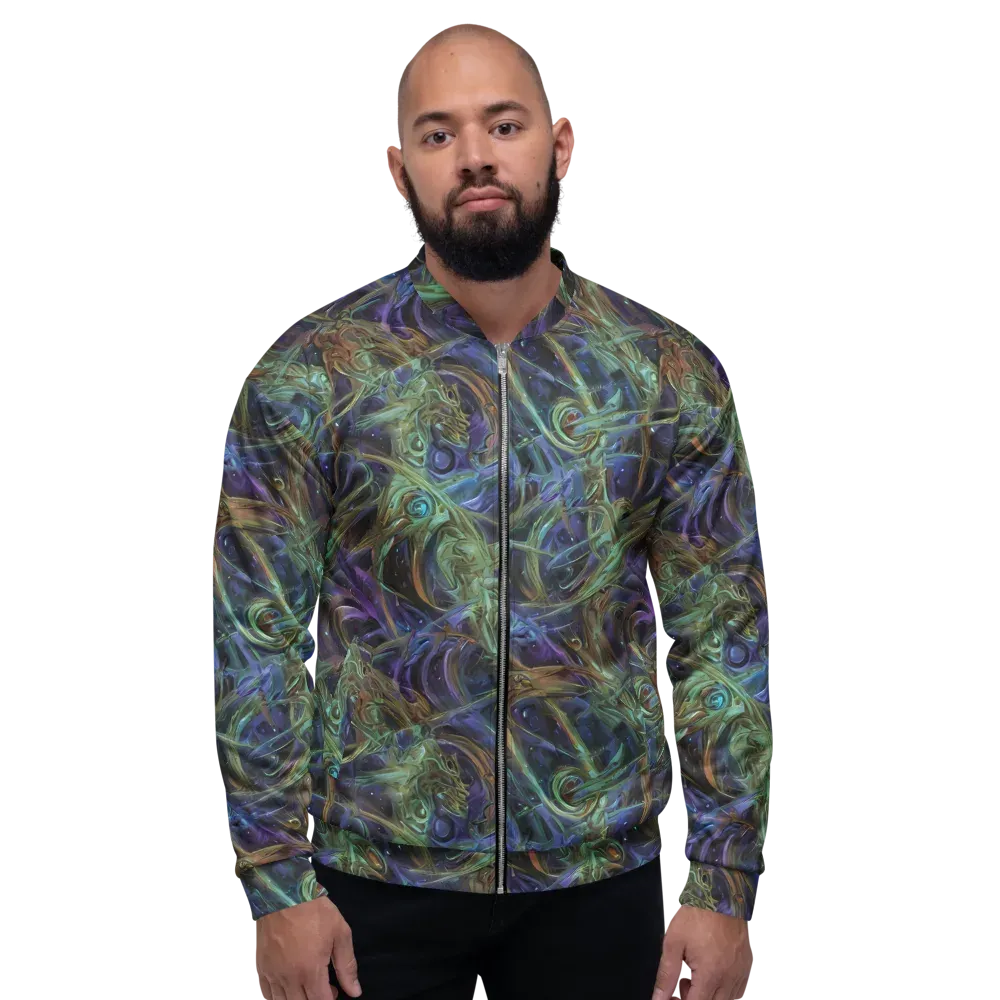 Neptune’s Garden on Bomber Jacket — Front