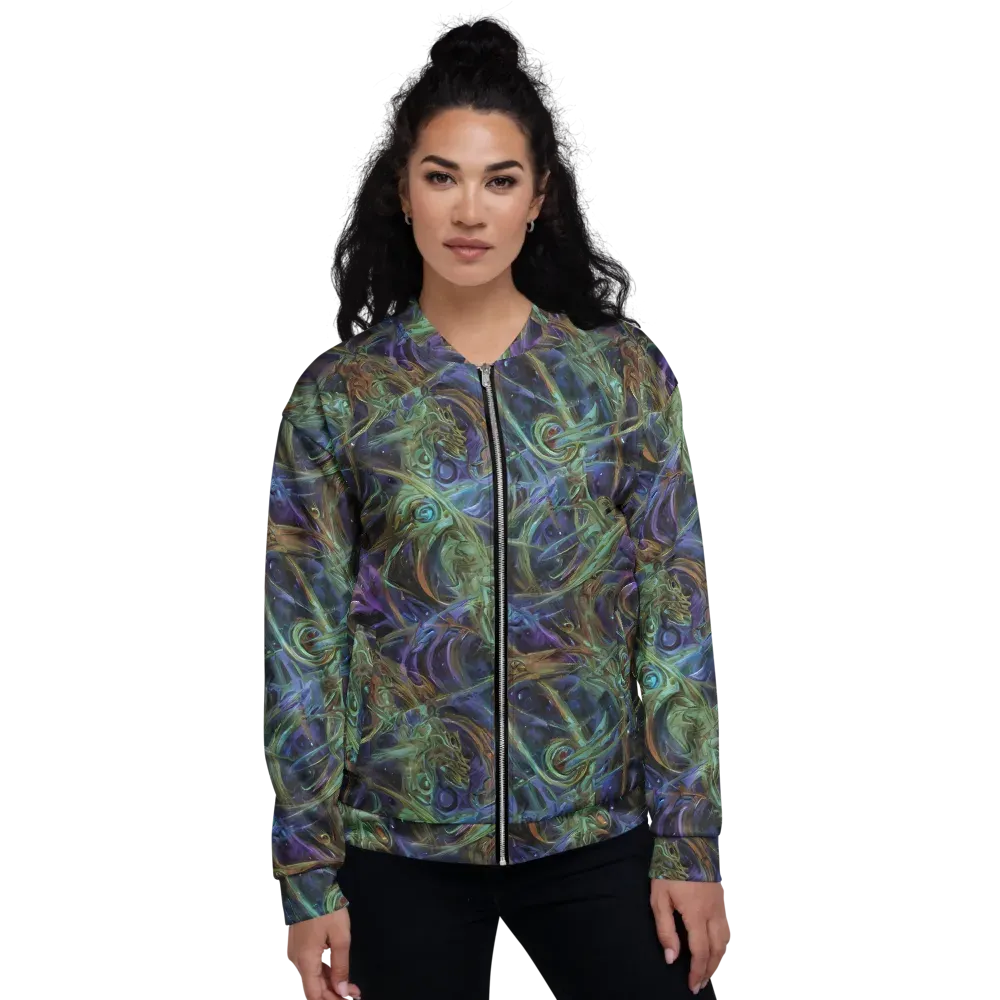 Neptune’s Garden on Bomber Jacket — Front