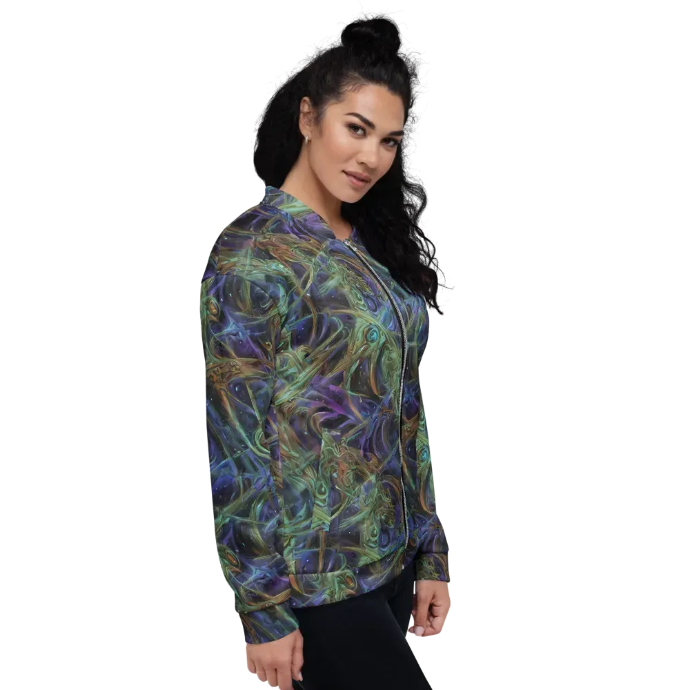 Neptune’s Garden on Bomber Jacket — Right