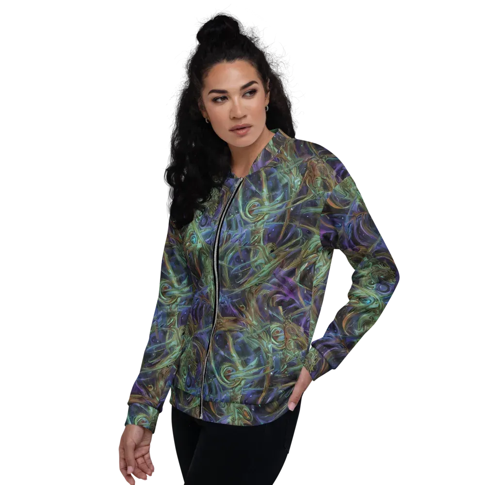 Neptune’s Garden on Bomber Jacket — Left